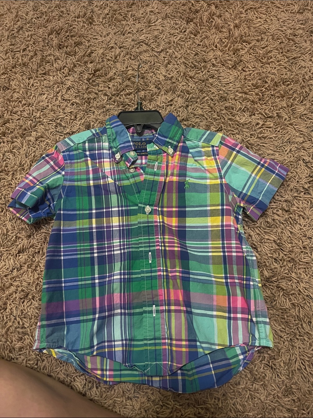 Polo by Ralph Lauren Multicolor Plaid Short-Sleeve Button-Down Shirt